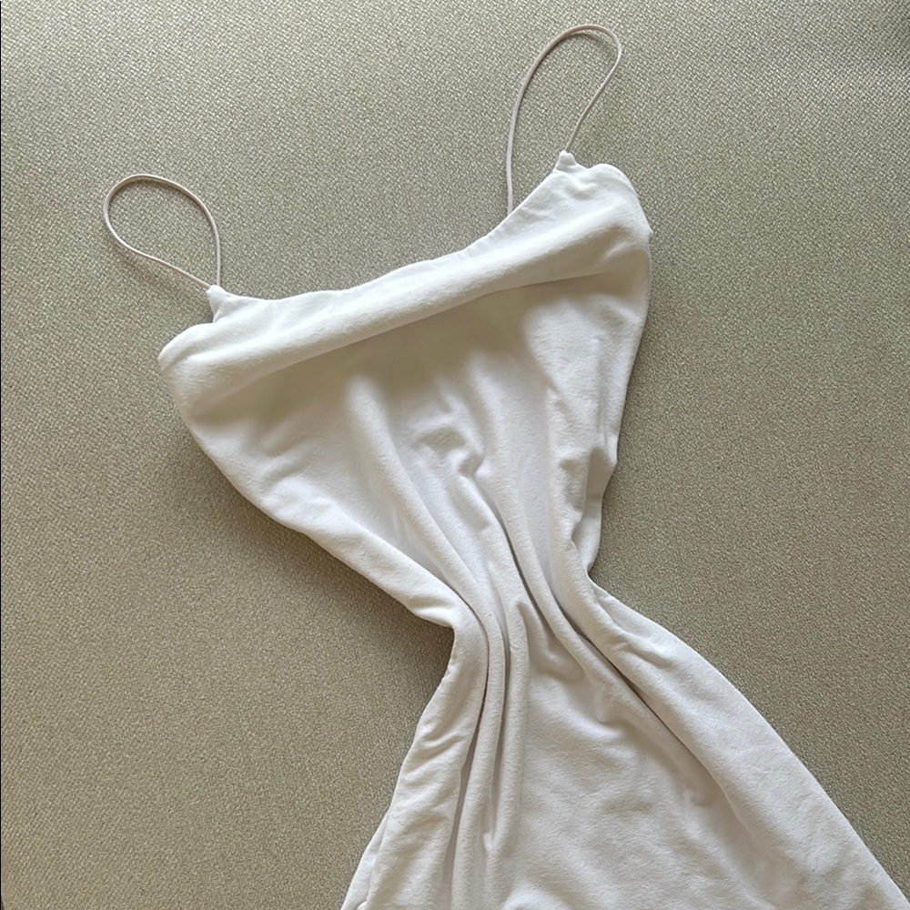 Aritzia Wilfred Free White Mini Dress